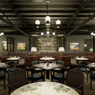 interior, sushi and sashimi