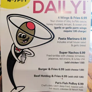 Happy Hour &amp; Drink Specials