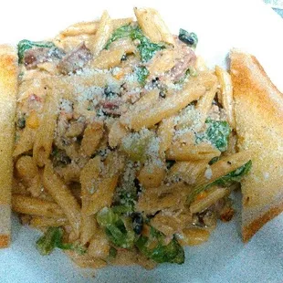 a pasta dish on a plate