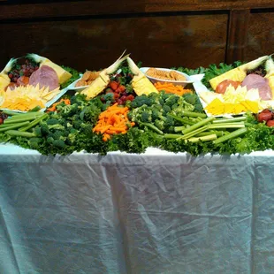 Party Fruit and Cheese display