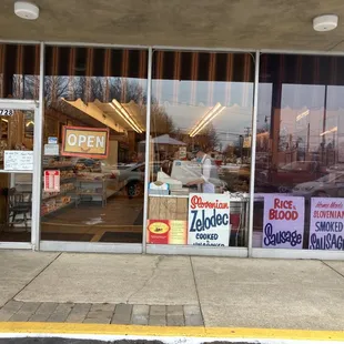 the outside of the store