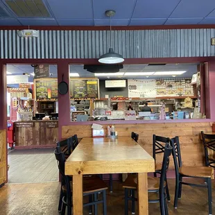 the inside of the restaurant