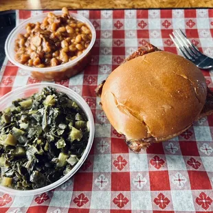 Boneless Bone out Rib Sandwich with 2 Sides