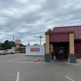 outside