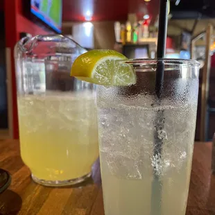 Happy Hour margarita with pitcher for refills ...just in case.