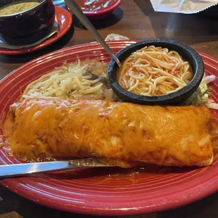 Burrito Alegre with pork