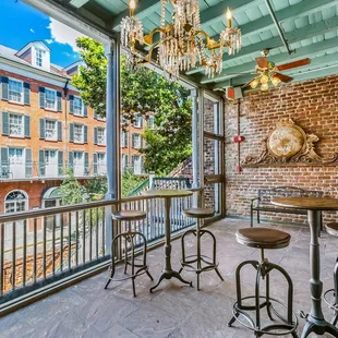 The Mezzanine Bar can be rented as a standalone space for more intimate groups of up to 20 guests.