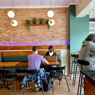 two people sitting at a table