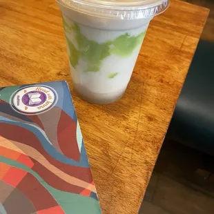 Pistachio latte