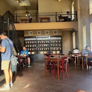 the interior of a coffee shop
