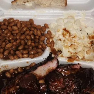 Rib and link platter so delicious great food great deal!