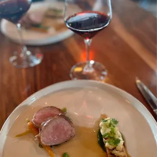 Bacon wrapped veal tenderloin