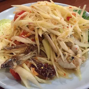 Papaya Salad with Crab