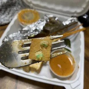 Discolored tofu