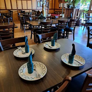 Inside restaurant