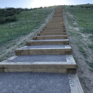 The steps are only one section of the one mile loop