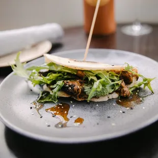 a plate of food on a table