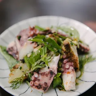 a plate of food on a table
