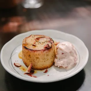 a plate of food on a table