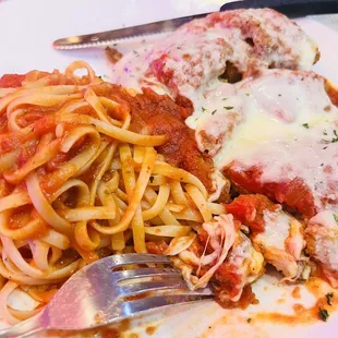 Veal parm - tender, generous serving and delish!