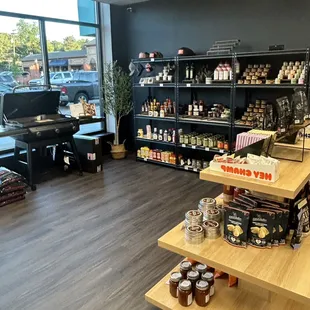 the inside of the store