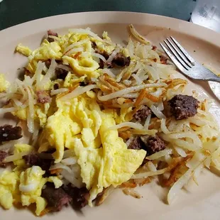 2 egg breakfast with sausage