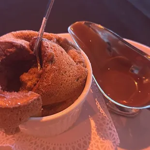 Perfectly sweet and really light chocolate soufflé