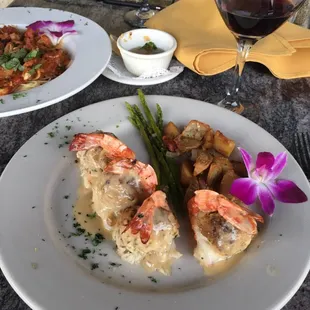 Stuffed shrimp!  Yummy!!