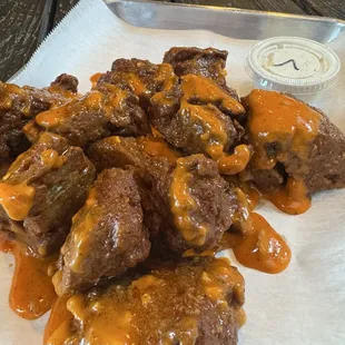 Order of 10 seitan wings. They are big! And delicious.