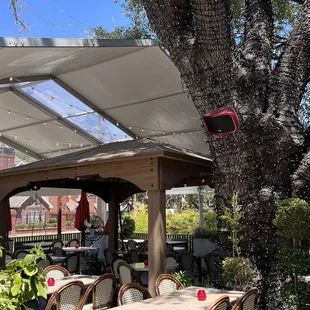 Outside patio dining for when it is cooler