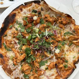 Tandoori Chicken Pizza - GF crust, DF cheese