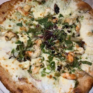 Spicy Shrimp Pizza