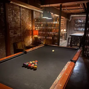 The pool table
