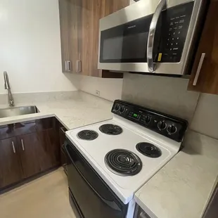 Acrylic brown cabinets