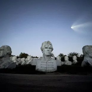 ruins of presidents and launch of spaceX starlink satellite