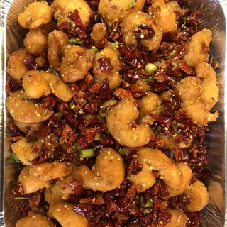 Deep Fried Shrimp with Chili Pepper