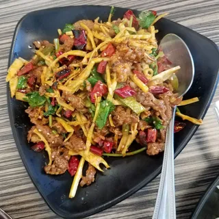 Spicy Lamb with Bamboo