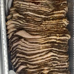 Smoked Cooked Sliced Brisket.