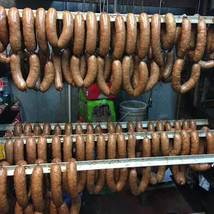 Raw Deer Link Sausage.