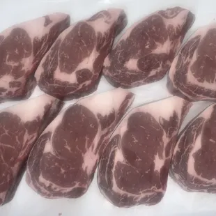 Ribeye Steaks.