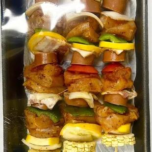 Chicken Shishkabobs.