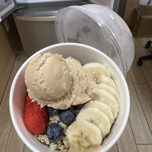 Açaí bowl with cookie dough
