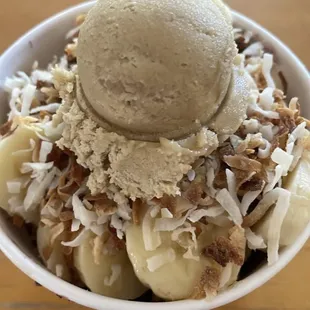 Ruka Bowl with a scoop of cookie butter