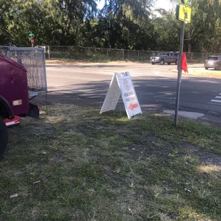 Look for the sign across from waimanalo mcdonalds