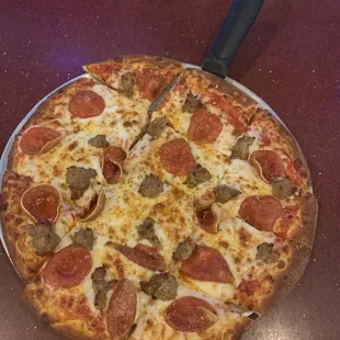 Small Pepperoni and sausage