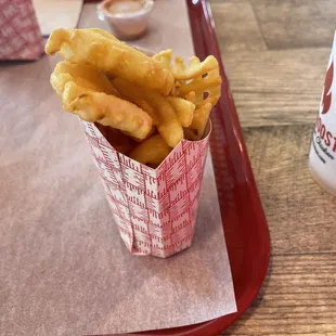Waffle fries