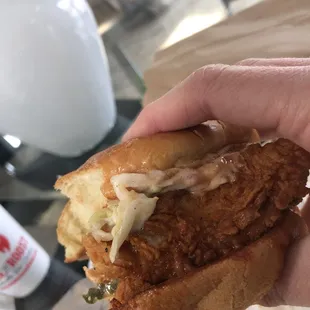 Nashville chicken sandwich