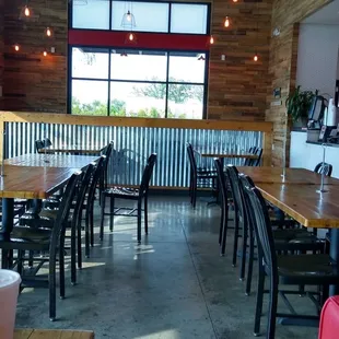 Finally got to go inside. It has a colored industrial vibe.