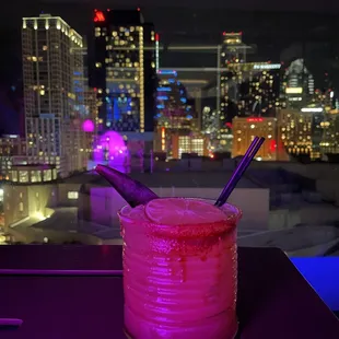 Rebellious gecko and downtown Austin. The perfect combination.