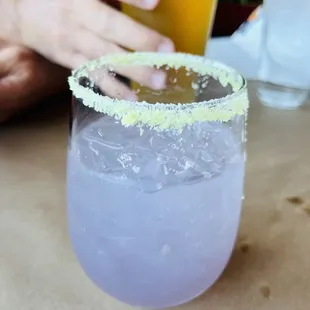 Lavender coconut margarita